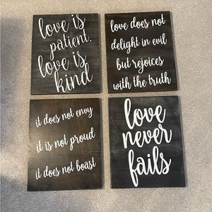 Homemade signs
